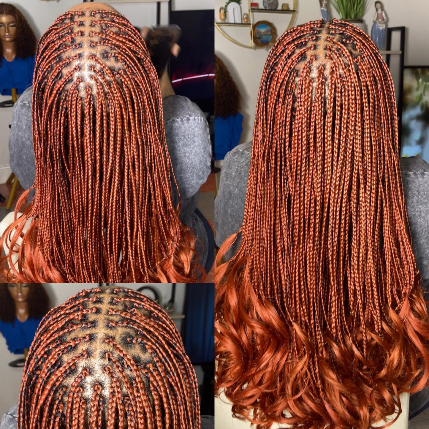 French Curls Knot Braid