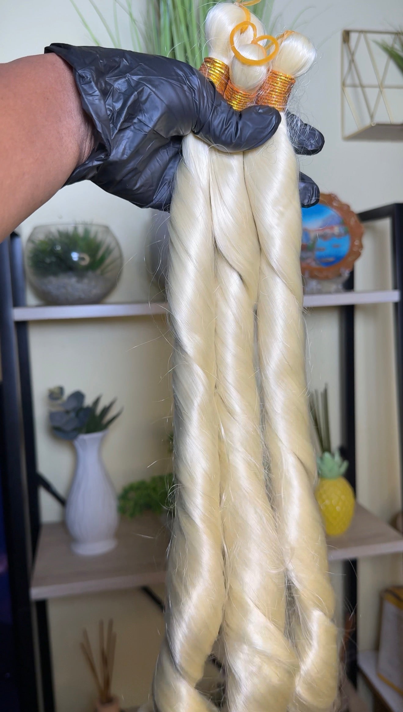 613 French Curls braids.