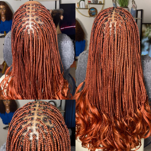 French Curls Knot Braid