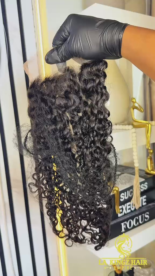 5X5 18inx SDD French Curls LACE CLOSURE