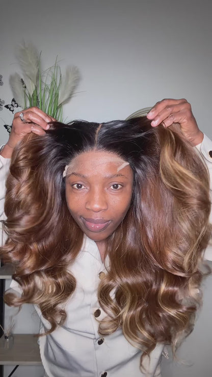 20inc SDD Raw Donor Wavy Paired with 5x5 HD Lace