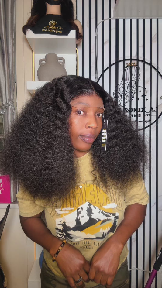 SDD Half Cast Curls Paired with 5*5 Closure