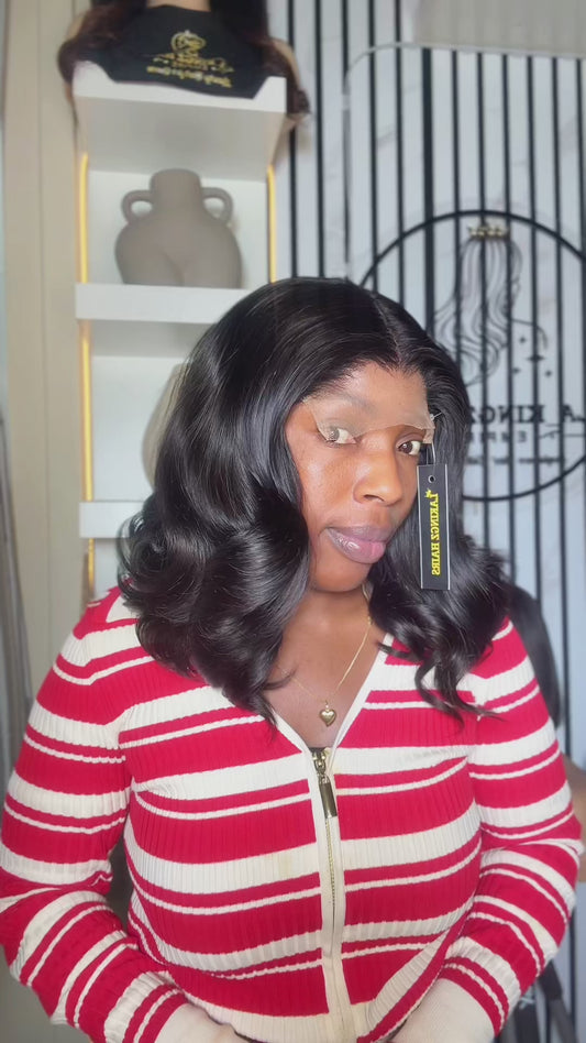 12” SDD Wavy Bounce Paired with 5x5 closure