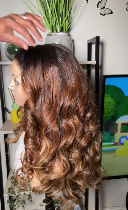 20inc SDD Raw Donor Wavy Paired with 5x5 HD Lace